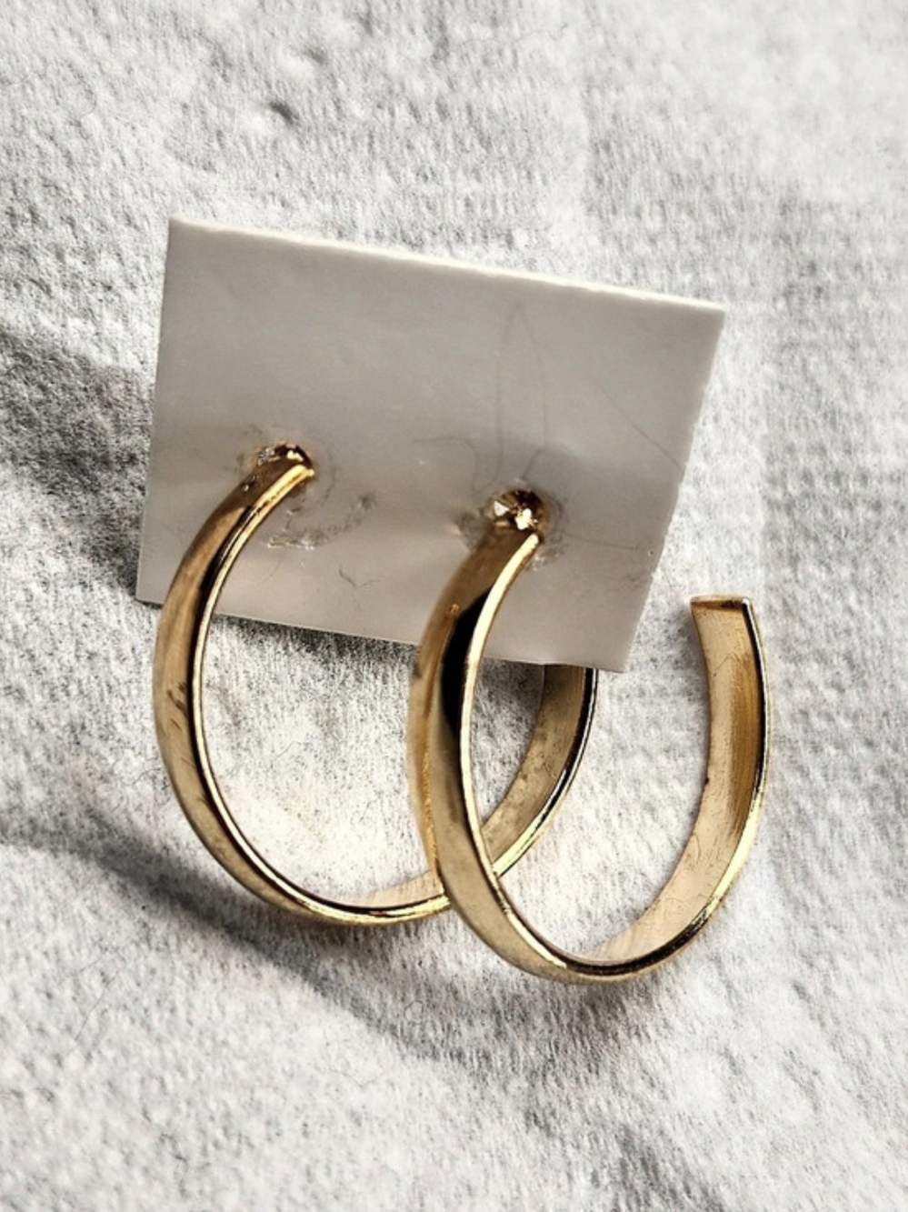 Gold-Tone Hoop Earrings Like New